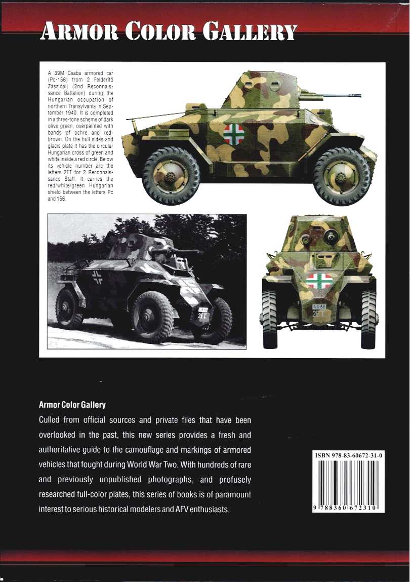 CAMOUFLAGE & MARKINGS OF AXIS ARMOR IN THE BALKANS CAMPAIGNS 1940-1941