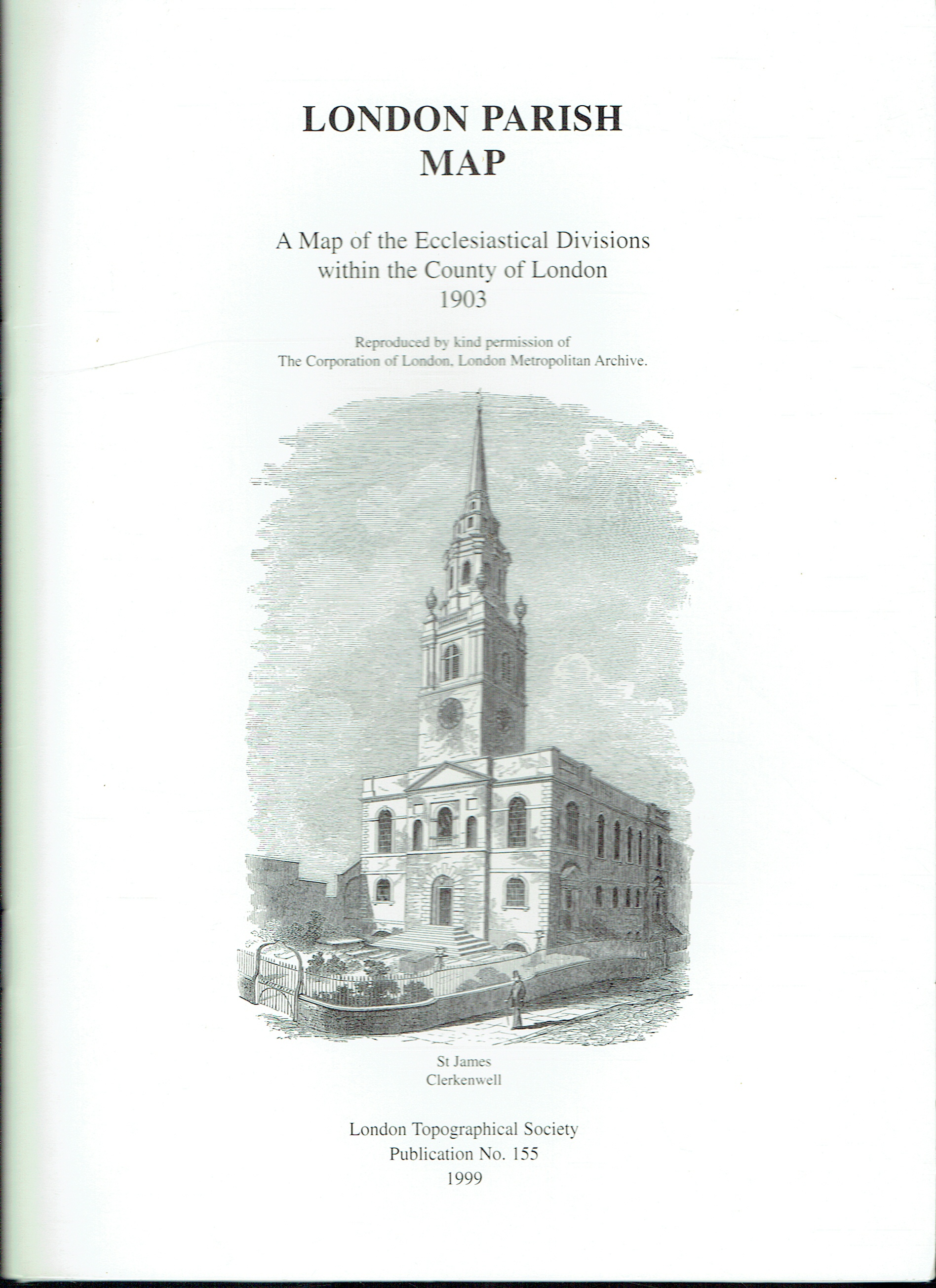 A MAP OF THE ECCLESIASTICAL DIVISIONS WITHIN THE COUNTY OF LONDON 1903
