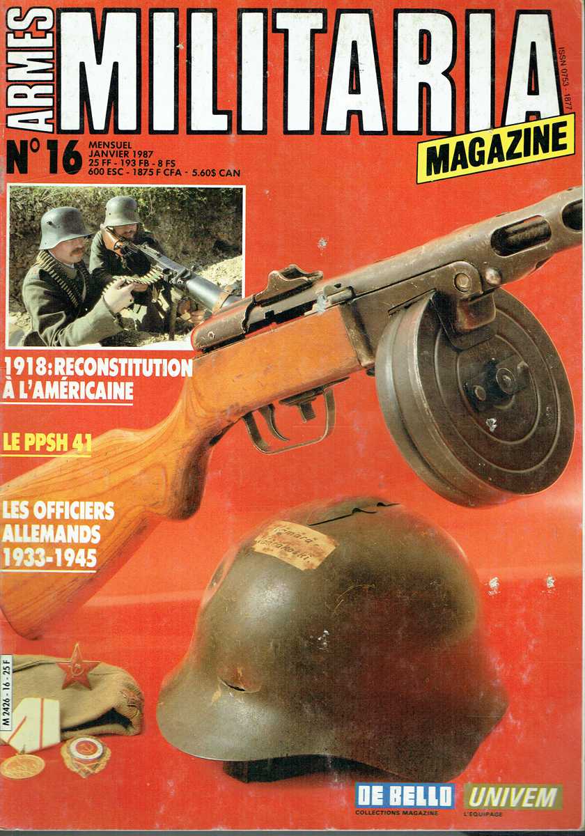 ARMES MILITARIA MAGAZINE NO. 16 (FRENCH TEXT)