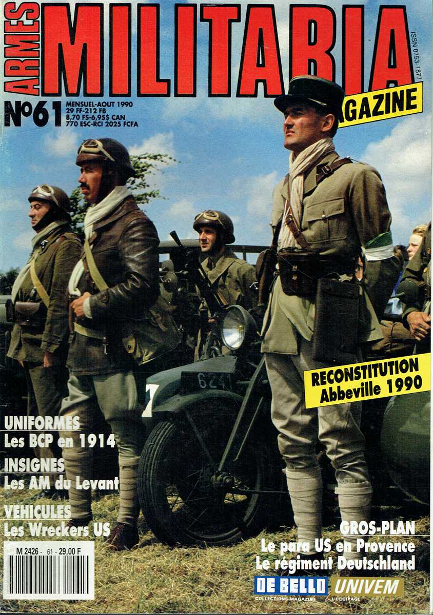 ARMES MILITARIA MAGAZINE NO. 61 (FRENCH TEXT)
