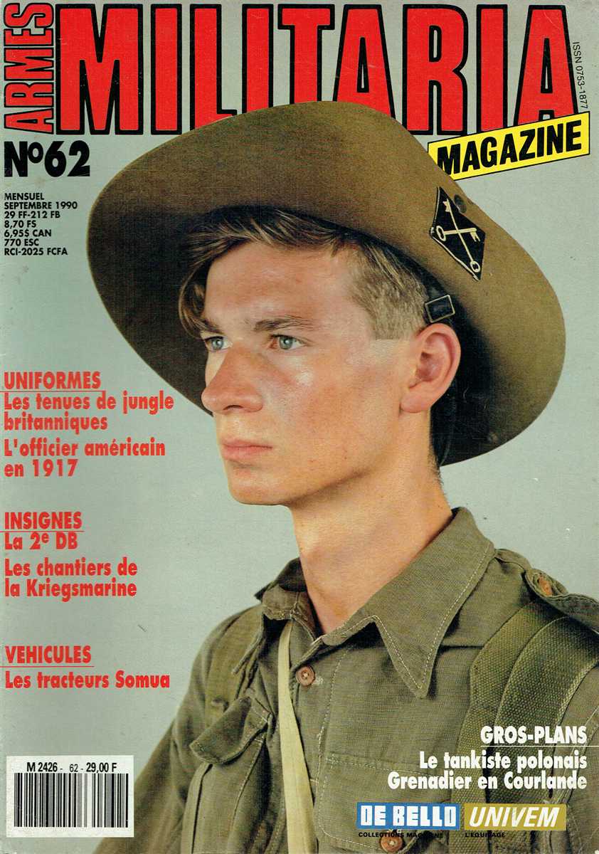 ARMES MILITARIA MAGAZINE NO. 62 (FRENCH TEXT)