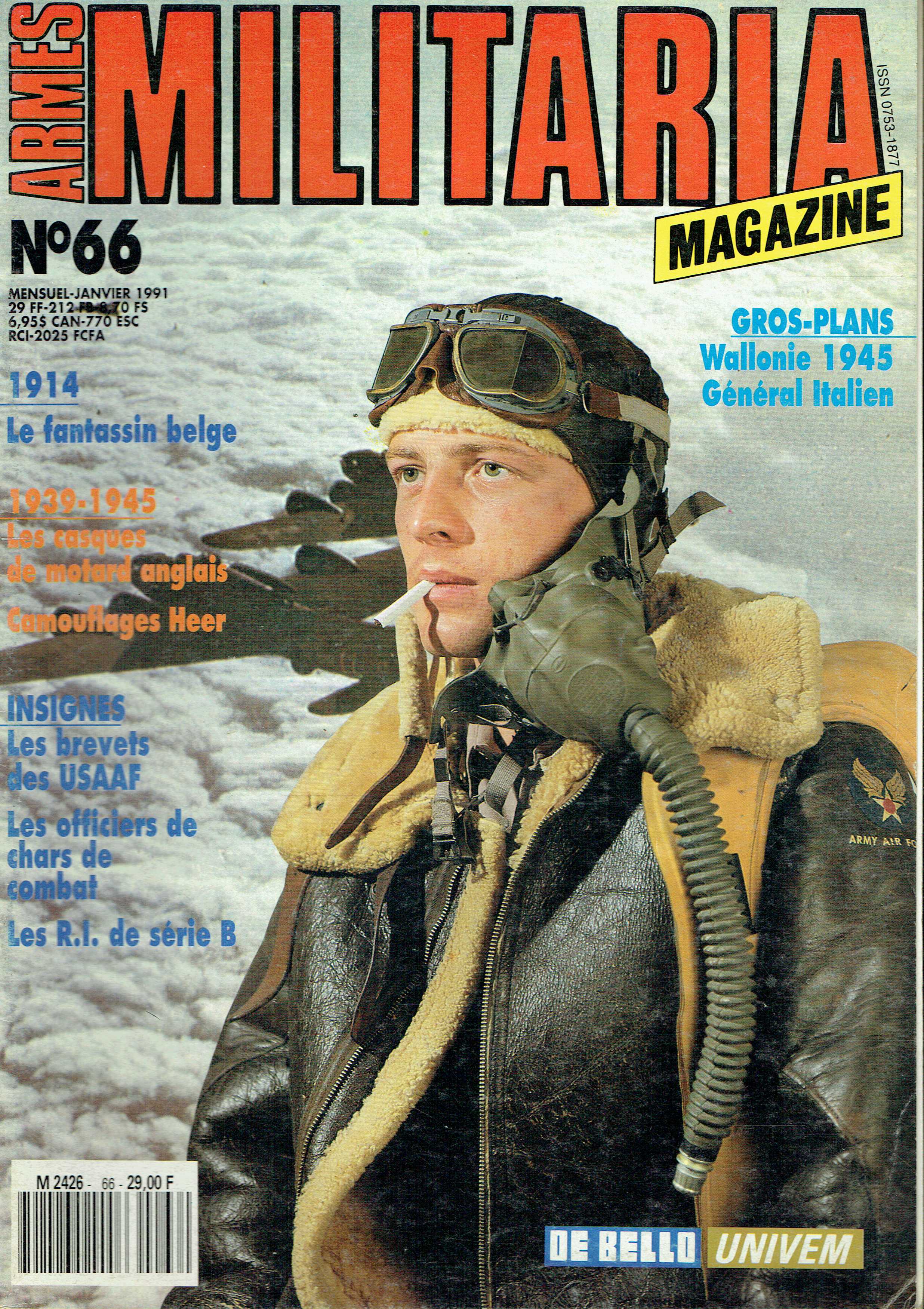ARMES MILITARIA MAGAZINE NO. 66 (FRENCH TEXT)
