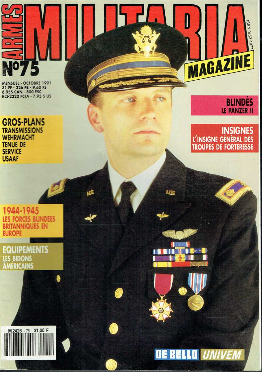 ARMES MILITARIA MAGAZINE NO. 75 (FRENCH TEXT)