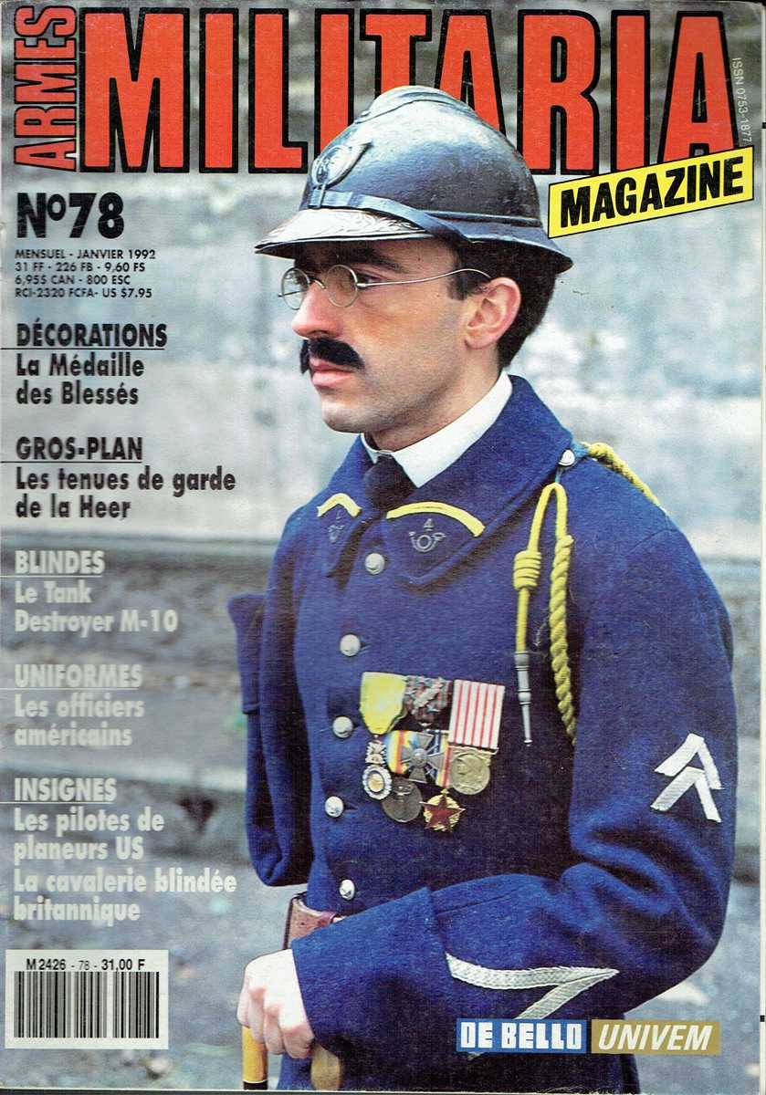 ARMES MILITARIA MAGAZINE NO. 78 (FRENCH TEXT)