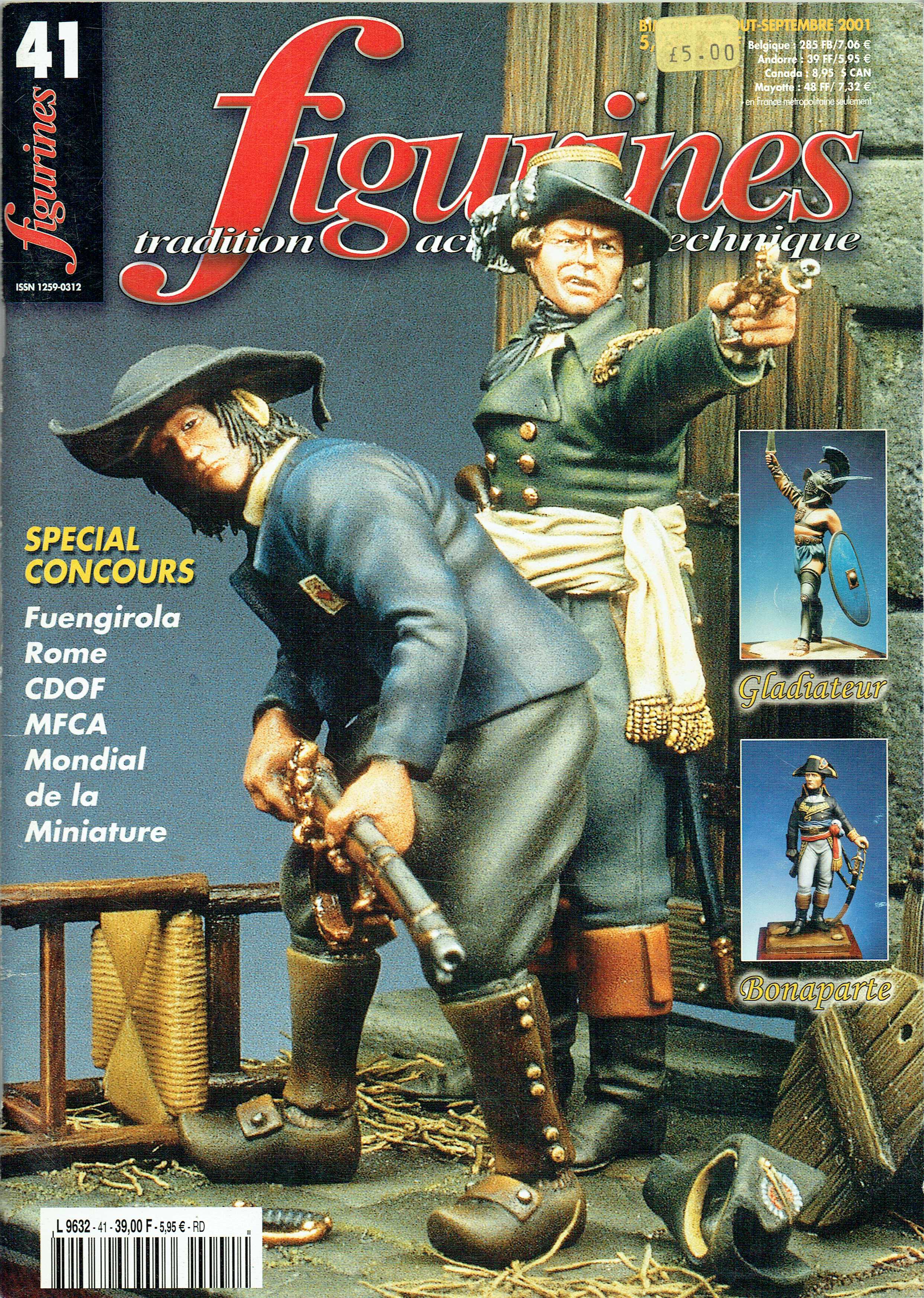 FIGURINES NO.41 : AOUT - SEPTEMBRE 2001 (FRENCH TEXT)