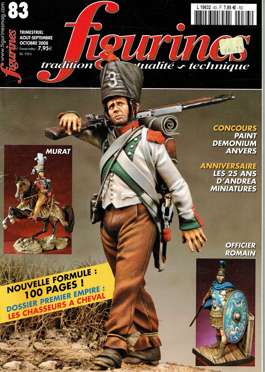 FIGURINES NO.83 : AOUT - SEPTEMBRE - OCTOBRE 2008 (FRENCH TEXT)