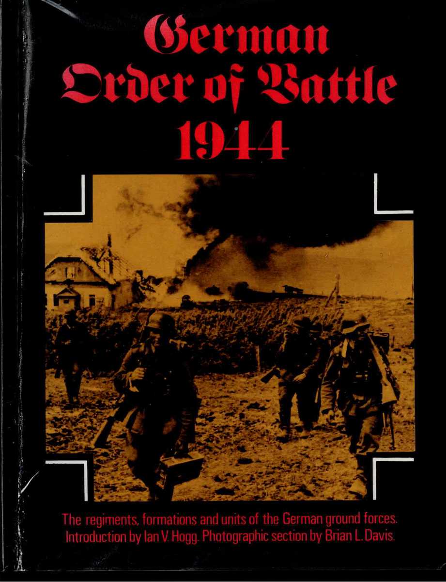 GERMAN ORDER OF BATTLE 1944