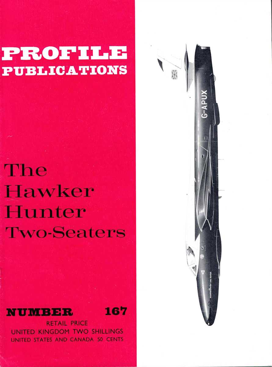 Image for PROFILE PUBLICATIONS NUMBER 167: THE HAWKER HUNTER TWO-SEATERS PROFILE PUBLICATIONS NUMBER 167: THE HAWKER HUNTER TWO-SEATERS