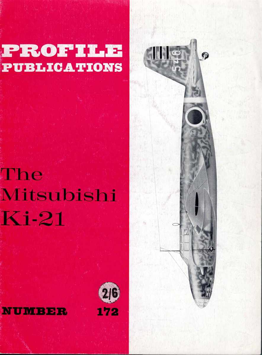 Image for PROFILE PUBLICATIONS NUMBER 172: THE MITSUBISHI KI-21 PROFILE PUBLICATIONS NUMBER 172: THE MITSUBISHI KI-21