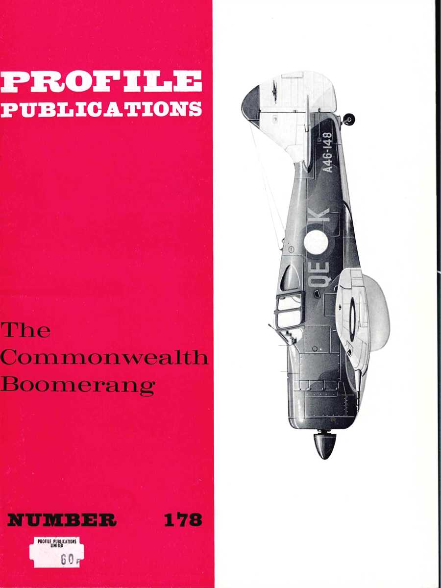 Image for PROFILE PUBLICATIONS NUMBER 178: THE COMMONWEALTH BOOMERANG PROFILE PUBLICATIONS NUMBER 178: THE COMMONWEALTH BOOMERANG