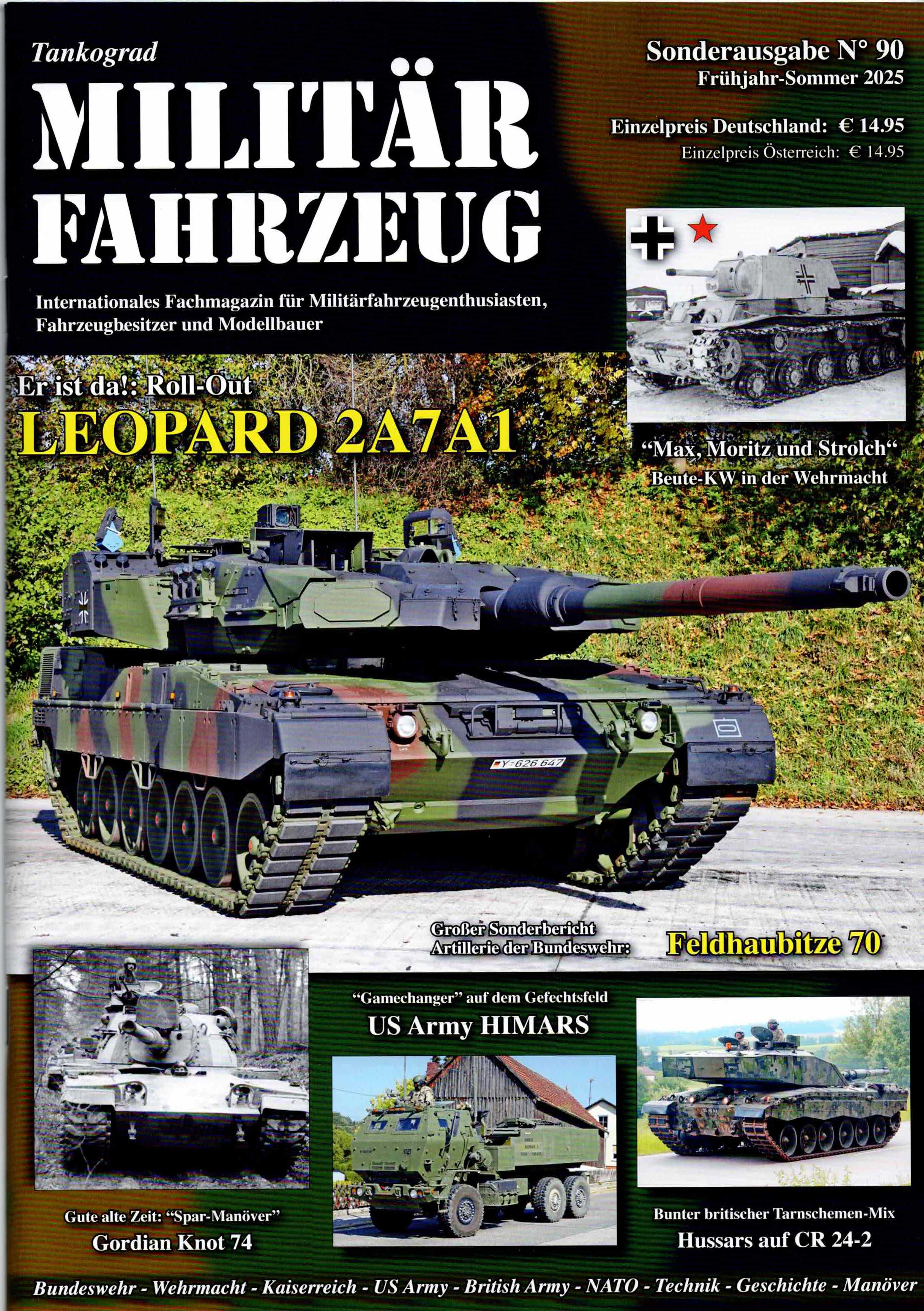 TANKOGRAD MILITARFAHRZEUG : SONDERAUSGABE NO.90 (GERMAN TEXT)