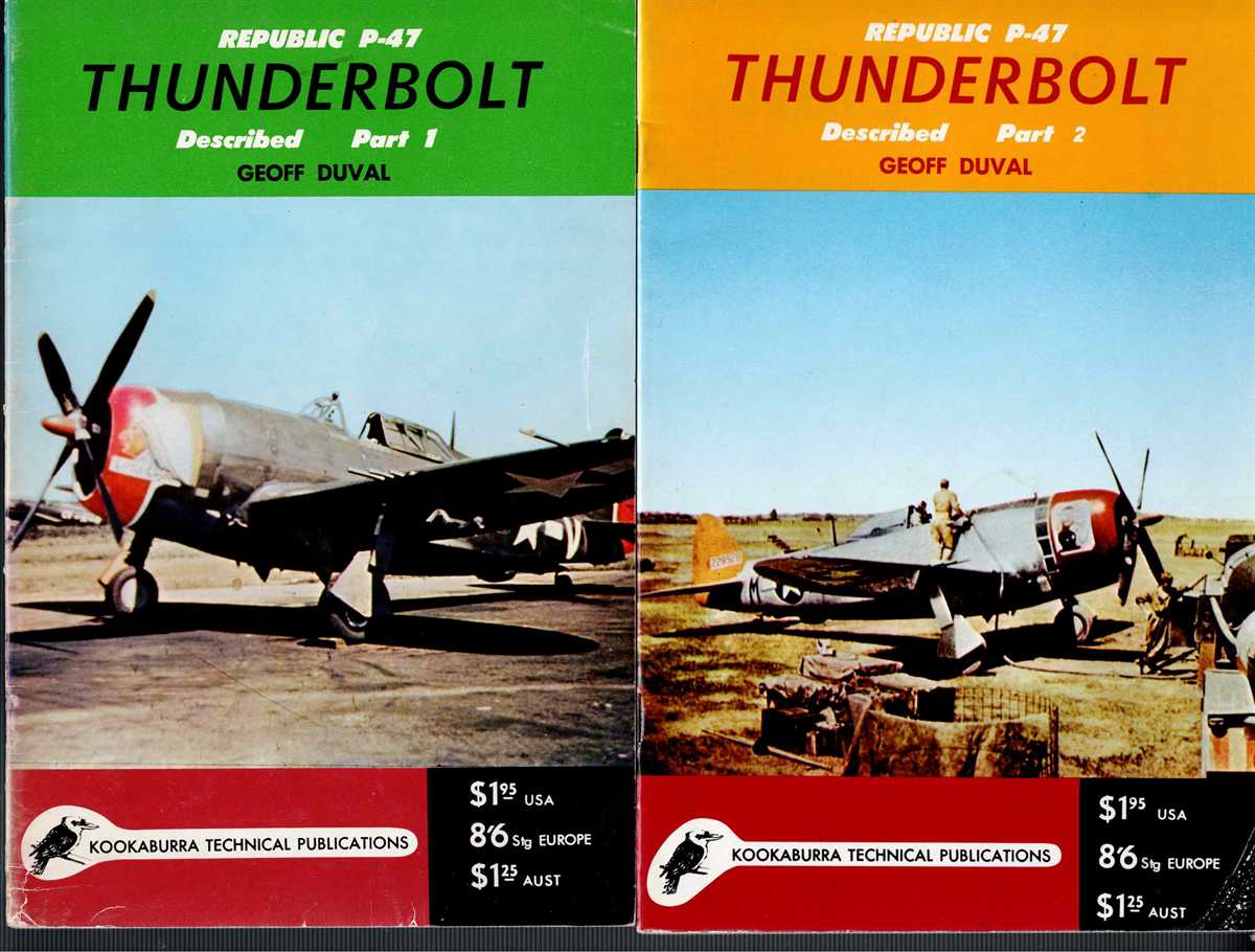 REPUBLIC P-47 THUNDERBOLT DESCRIBED: PART 1 + PART 2 (TWO VOLUME SET)