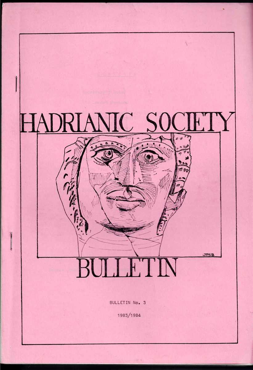 HADRIANIC SOCIETY BULLETIN NO.3 1983/1984