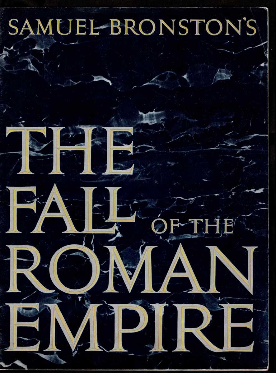 SAMUEL BRONSTON'S : THE FALL OF THE ROMAN EMPIRE (FILM BROCHURE)