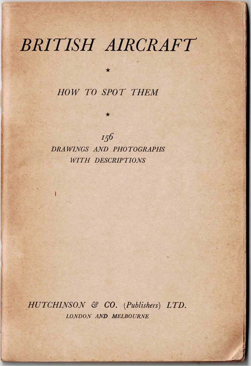 BRITISH AIRCRAFT : HOW TO SPOT THEM