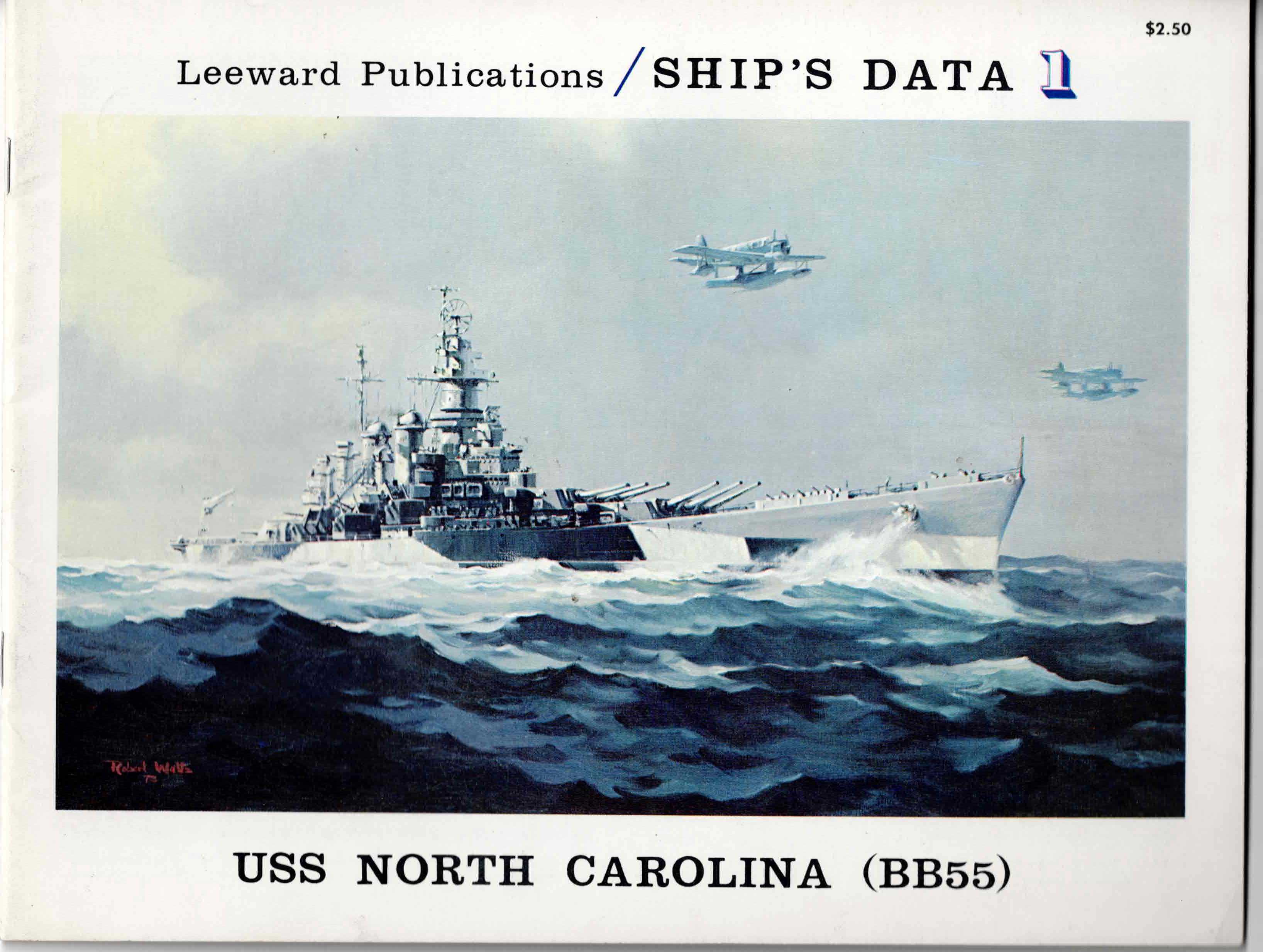 SHIP'S DATA 1: USS NORTH CAROLINA (BB55)