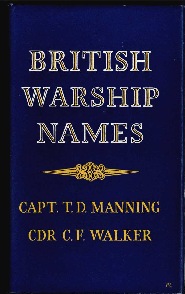 Image for BRITISH WARSHIP NAMES BRITISH WARSHIP NAMES