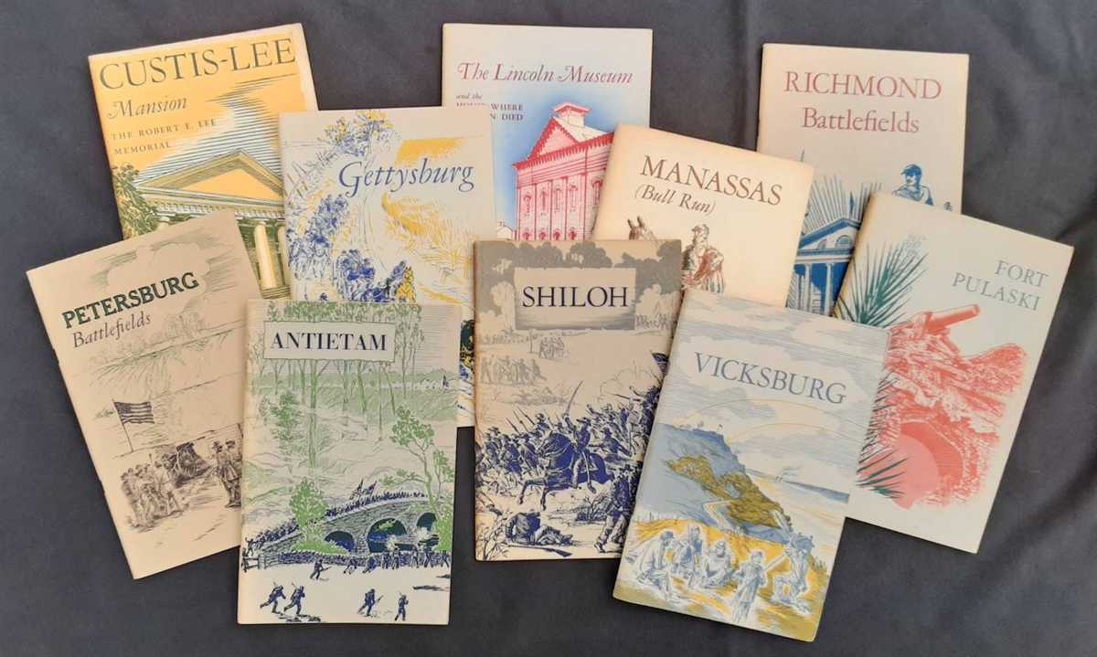 NATIONAL PARK SERVICE HISTORICAL HANDBOOKS : 10 AMERICAN CIVIL WAR GUIDE BOOKS