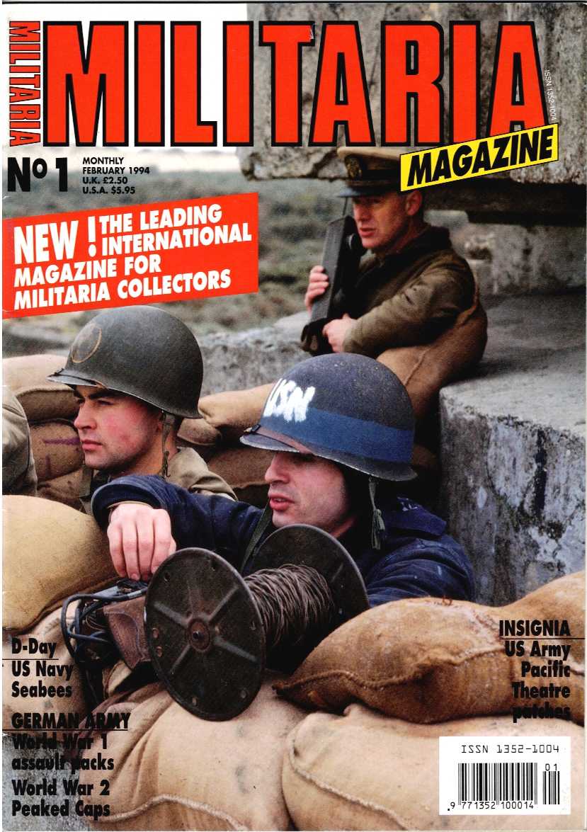 Image for MILITARIA MAGAZINE NO 1 : FEBRUARY 1994 MILITARIA MAGAZINE NO 1 : FEBRUARY 1994