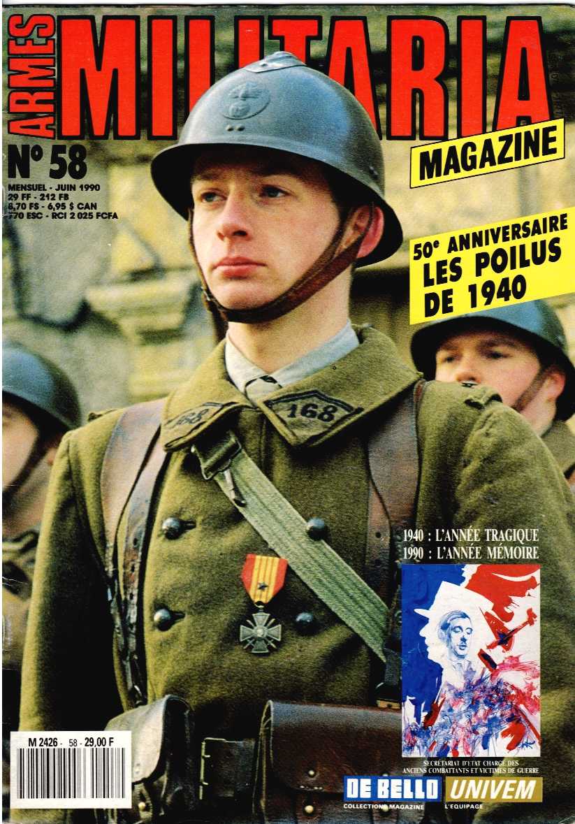 Image for ARMES MILITARIA MAGAZINE NO. 58 (FRENCH TEXT) ARMES MILITARIA MAGAZINE NO. 58 (FRENCH TEXT)