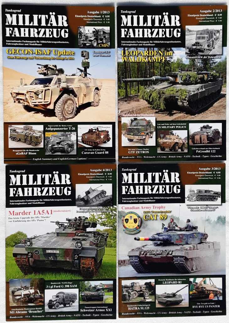 Image for TANKOGRAD MILITARFAHRZEUG 2013 (SET OF FOUR MAGAZINES) (GERMAN TEXT) TANKOGRAD MILITARFAHRZEUG 2013 (SET OF FOUR MAGAZINES) (GERMAN TEXT)