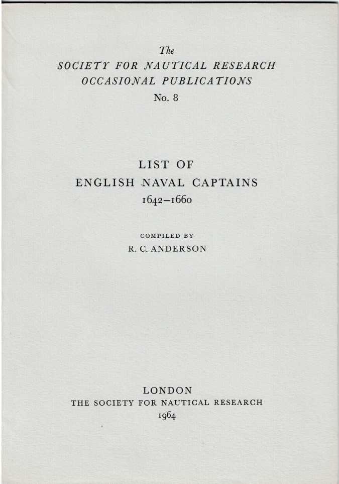 LIST OF ENGLISH NAVAL CAPTAINS 1642-1660