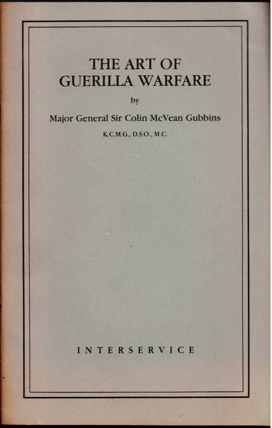 THE ART OF GUERILLA WARFARE