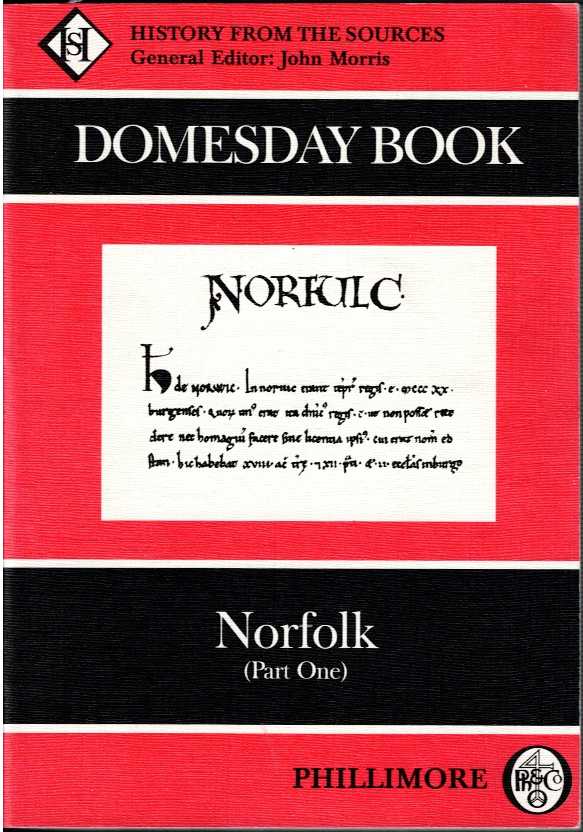 Image for DOMESDAY BOOK 33: NORFOLK (PART ONE) DOMESDAY BOOK 33: NORFOLK (PART ONE)