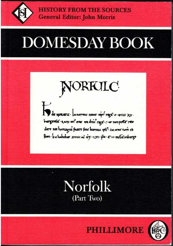Image for DOMESDAY BOOK 33: NORFOLK (PART TWO) DOMESDAY BOOK 33: NORFOLK (PART TWO)