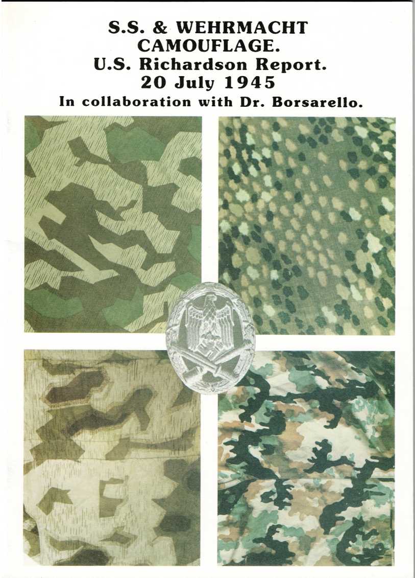 SS & WEHRMACHT CAMOUFLAGE: US RICHARDSON REPORT, 20 JULY 1945