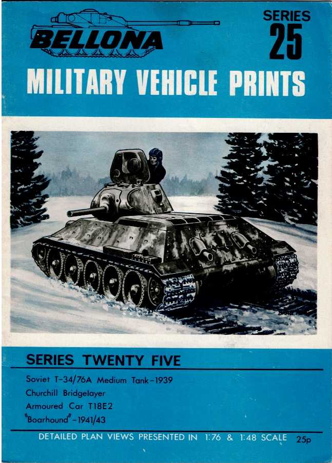 BELLONA MILITARY VEHICLE PRINTS: SERIES TWENTY FIVE (25)