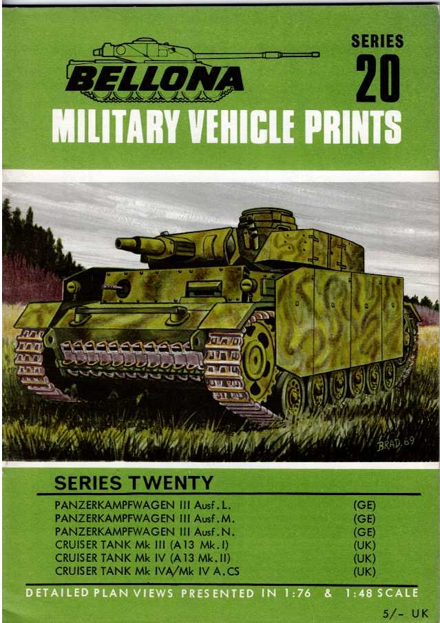 BELLONA MILITARY VEHICLE PRINTS: SERIES TWENTY (20)