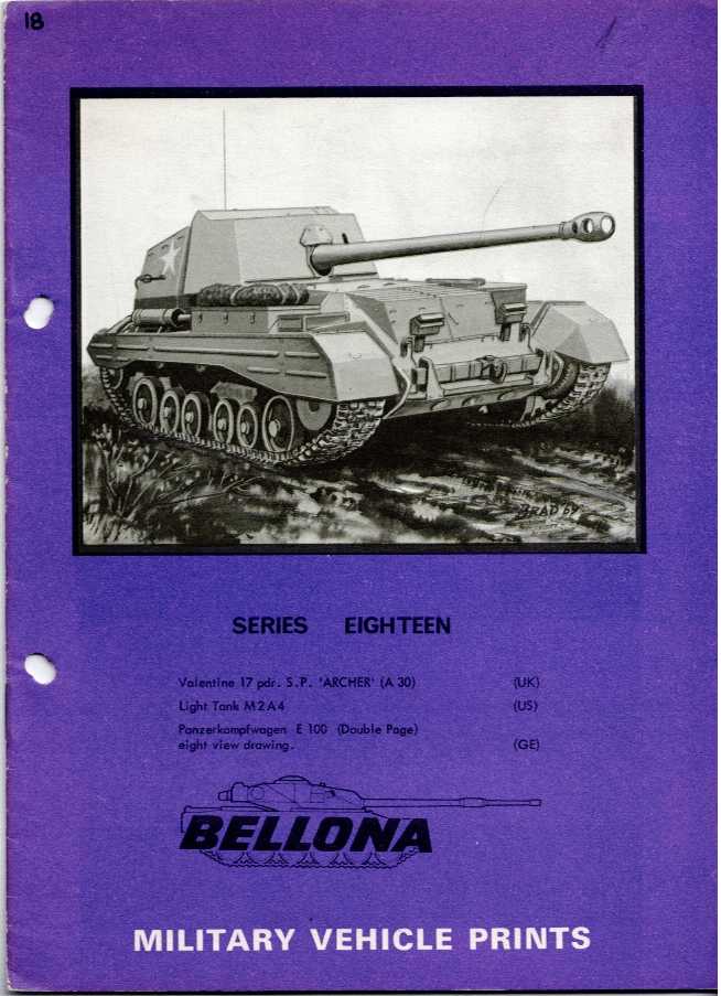 BELLONA MILITARY VEHICLE PRINTS: SERIES EIGHTEEN (18)