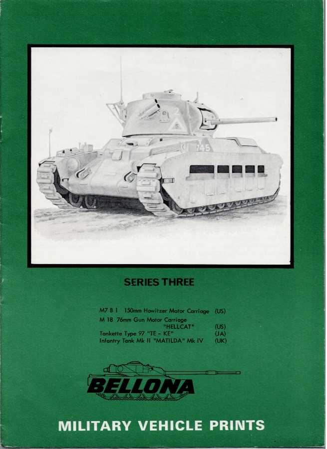 BELLONA MILITARY VEHICLE PRINTS: SERIES THREE (3)