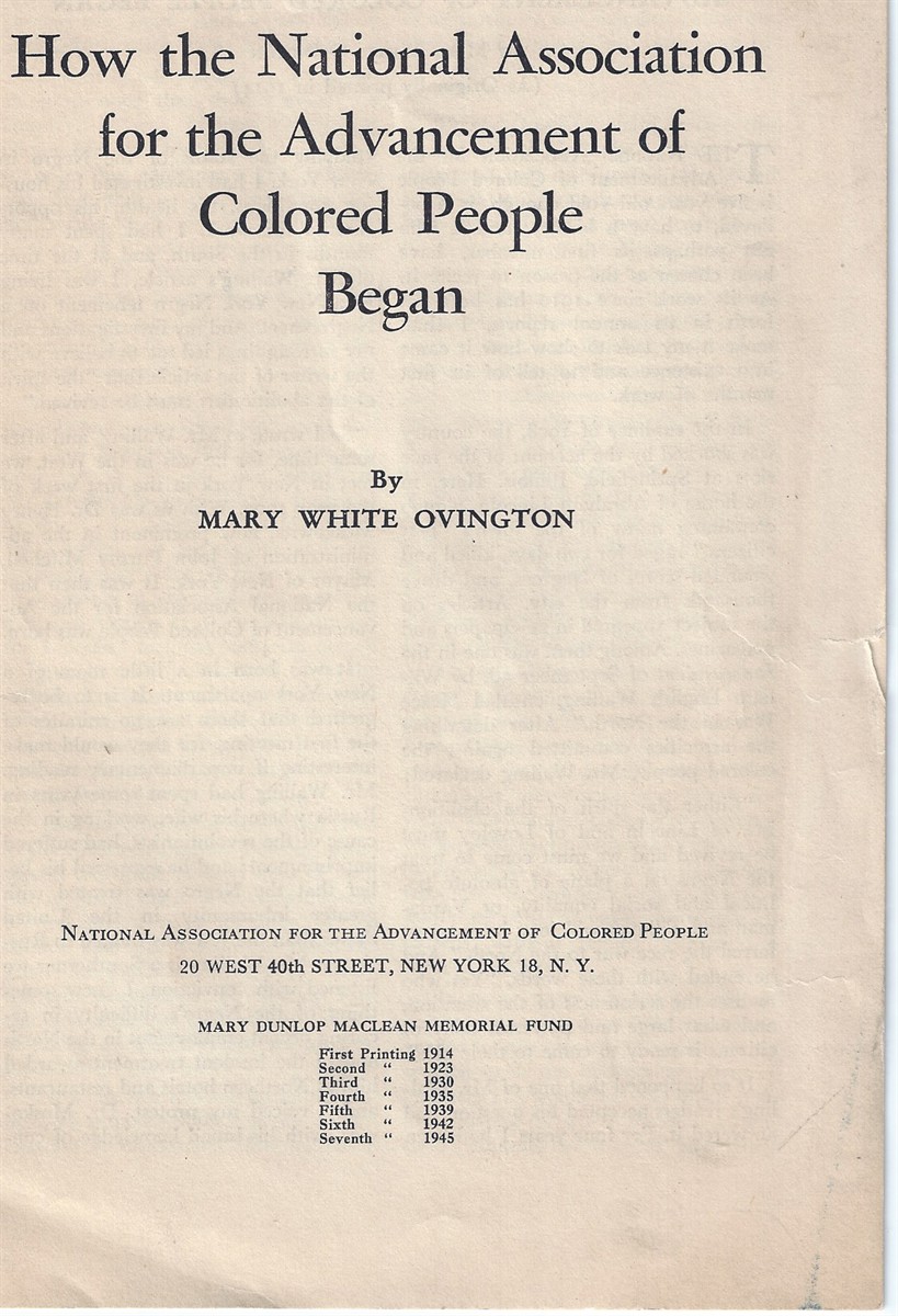 Image for How the National Association for the Advancement of Colored People Began