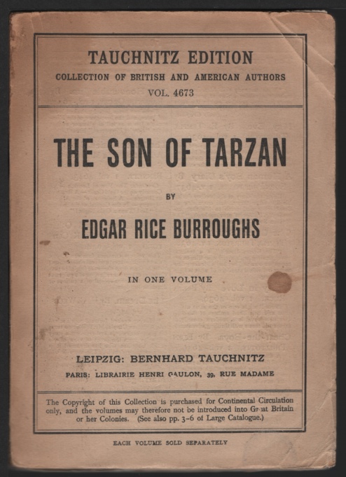 Image for Son of Tarzan, The.