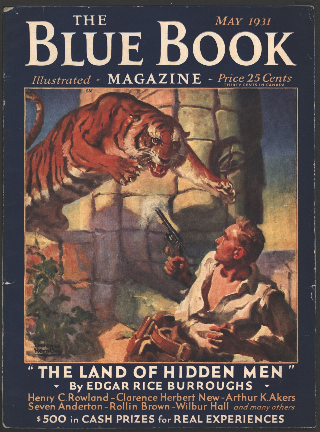Image for Blue Book 1931 May. Contains the Land of Hidden Men Pt. 1