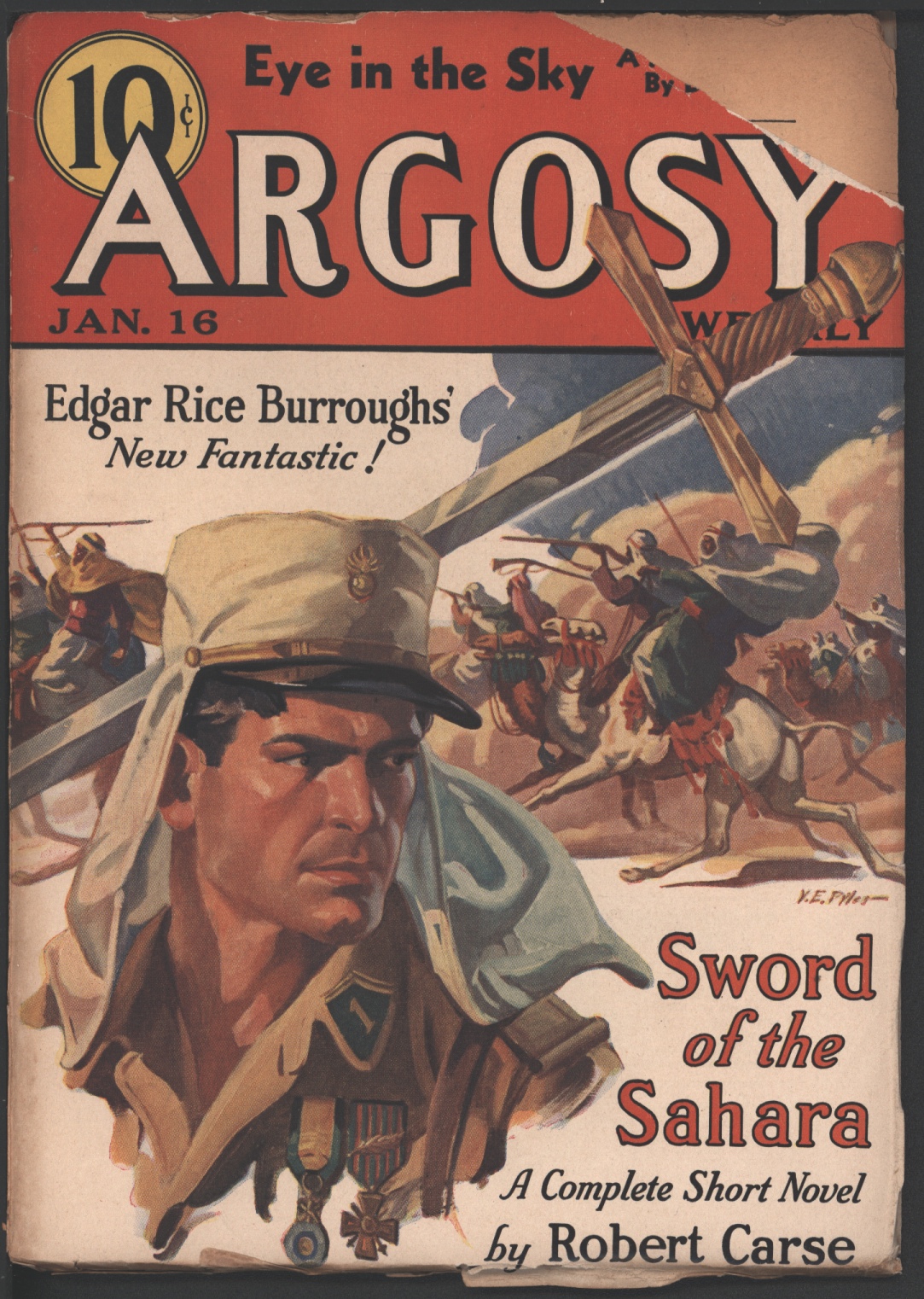 Image for Argosy 1937 January 16. Contains Seven Worlds to Conquer Pt. 2