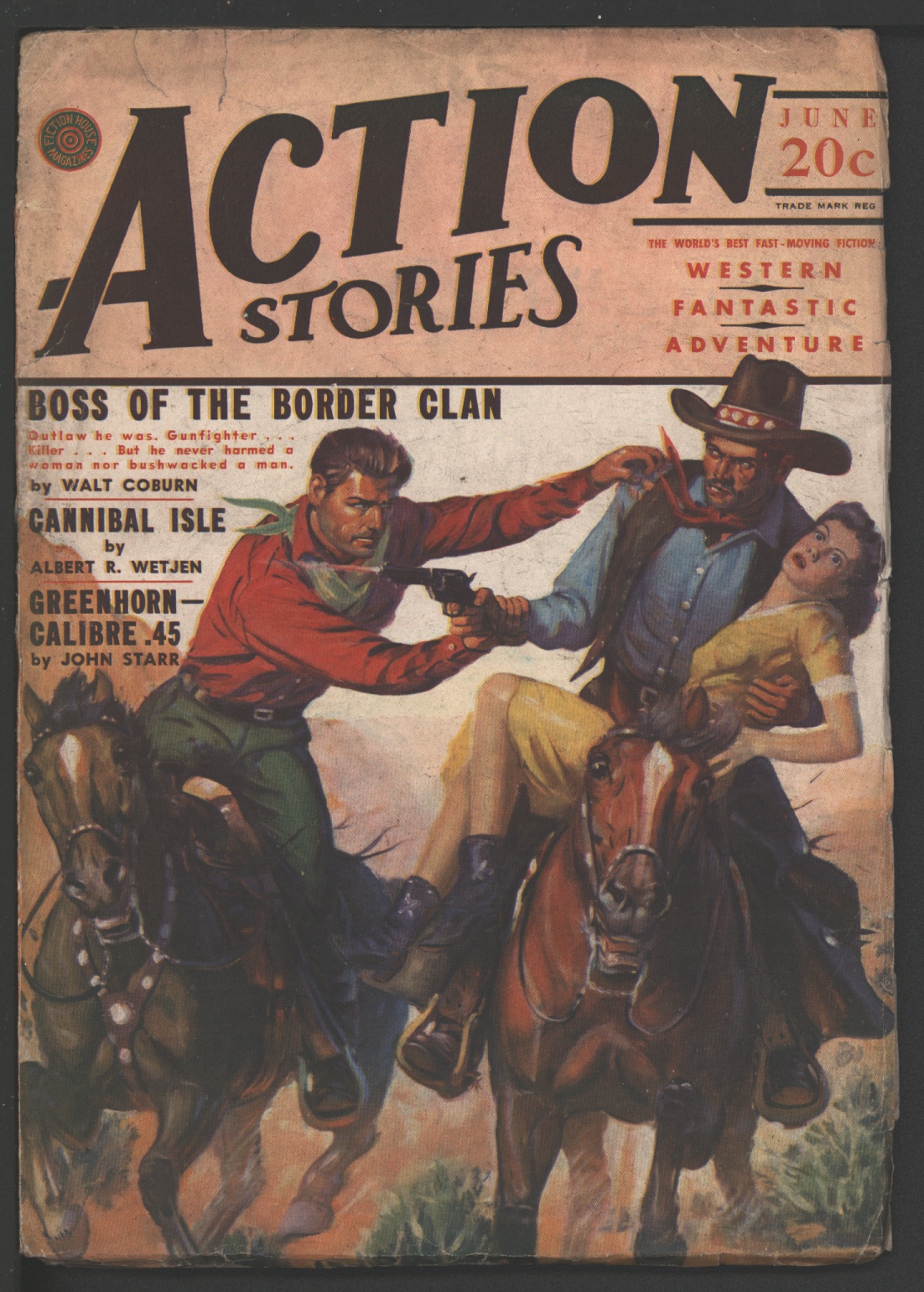 Image for Action Stories 1941 June.