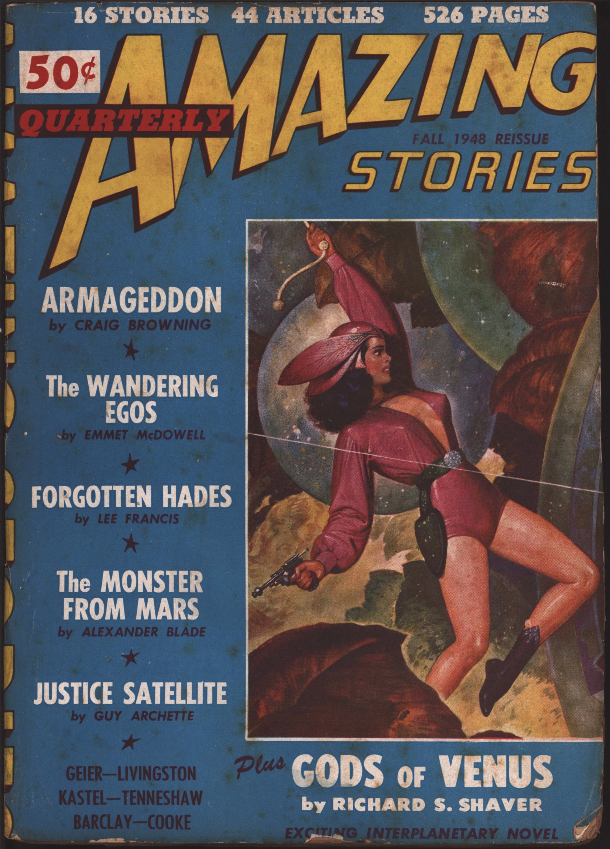 Image for Amazing Stories Quarterly 1949 Fall. 526 Pages!