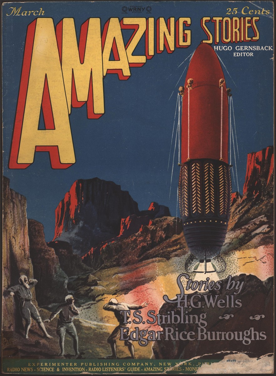Image for Amazing Stories 1927 March. Contains Part 2 of the Land That Time Forgot