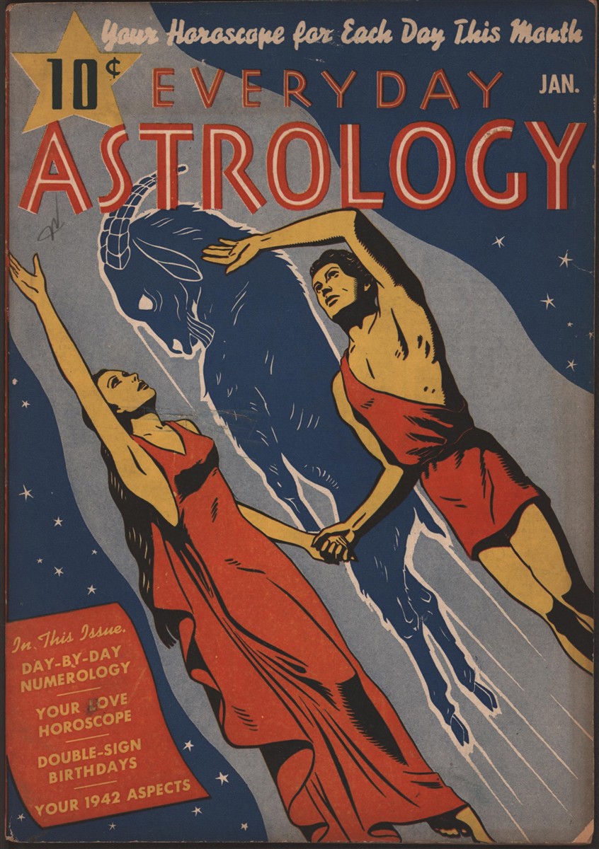 Image for Alex Schomburg Cover Art in Everyday Astrology 1942 January.