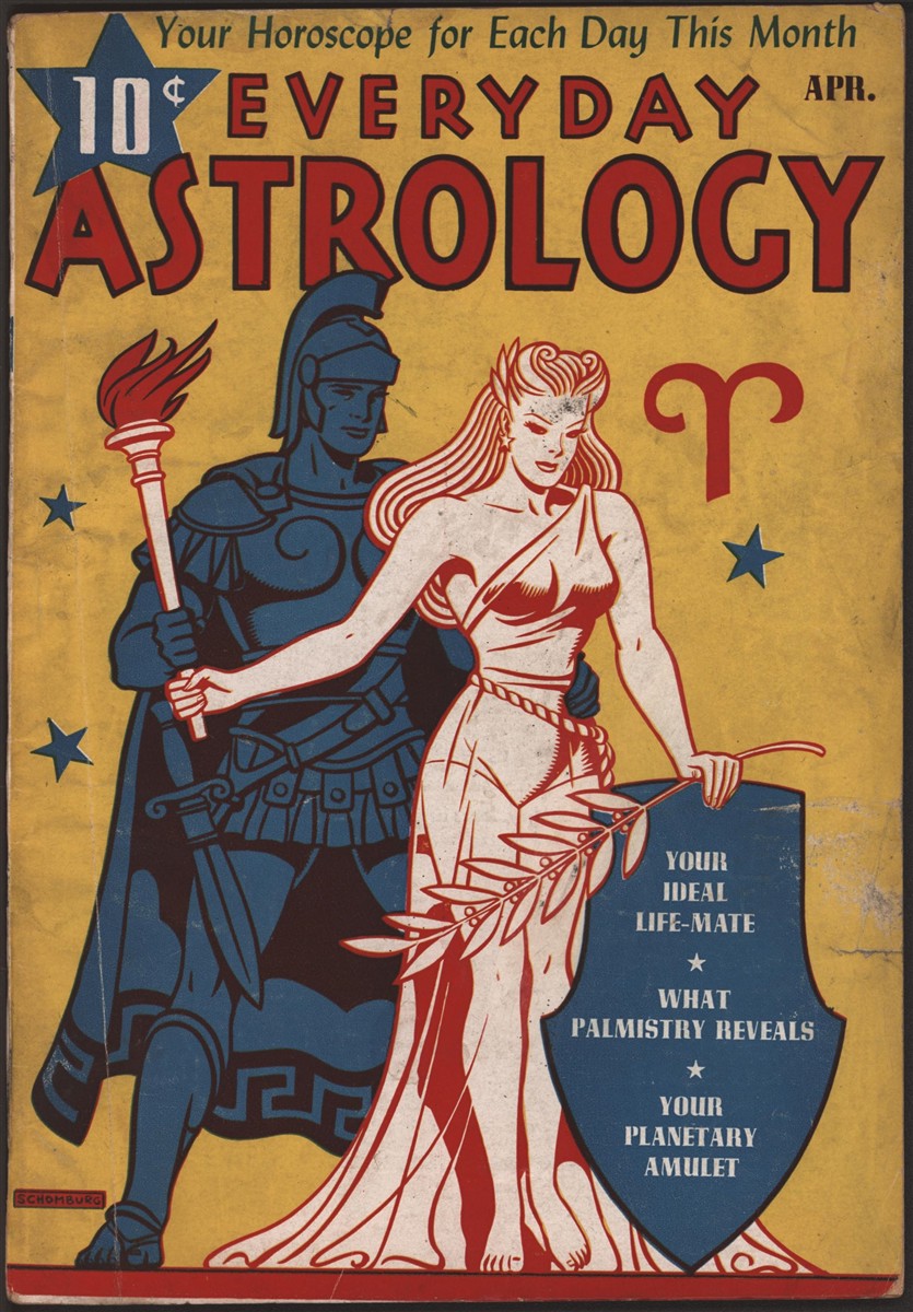 Image for Alex Schomburg Cover Art in Everyday Astrology 1944 April.
