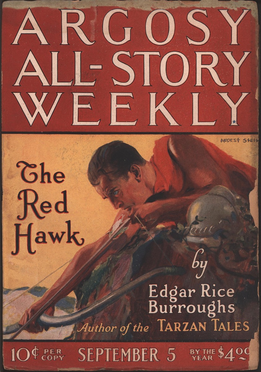 Image for The Red Hawk by Edgar Rice Burroughs. all Three Parts: 1925, September 5, 12 & 19.