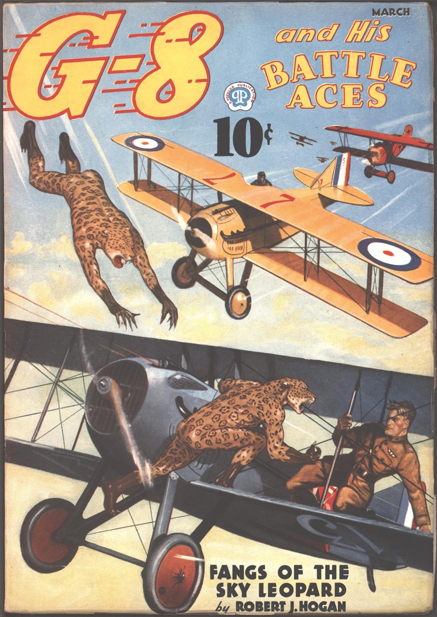 Image for G-8 and His Battle Aces 1937 March. Leopards Cover.