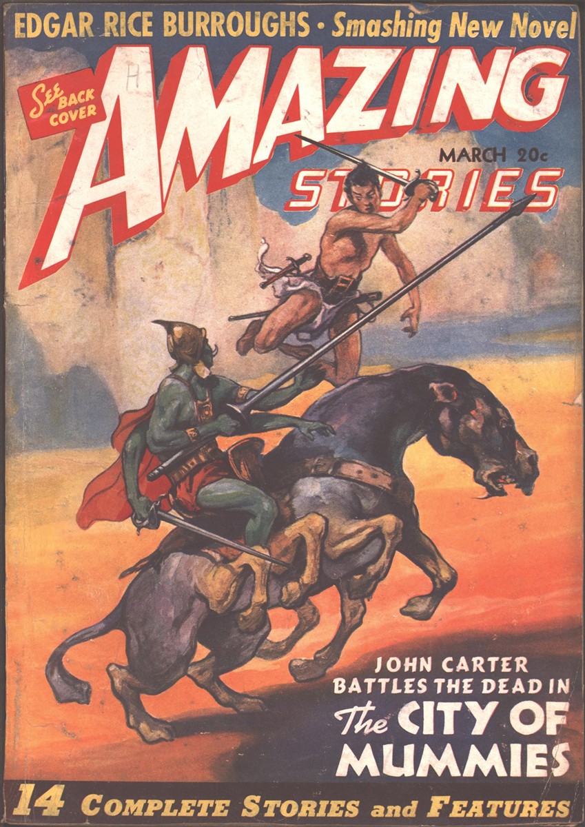 Image for Amazing Stories 1941 March. Contains the City of Mummies