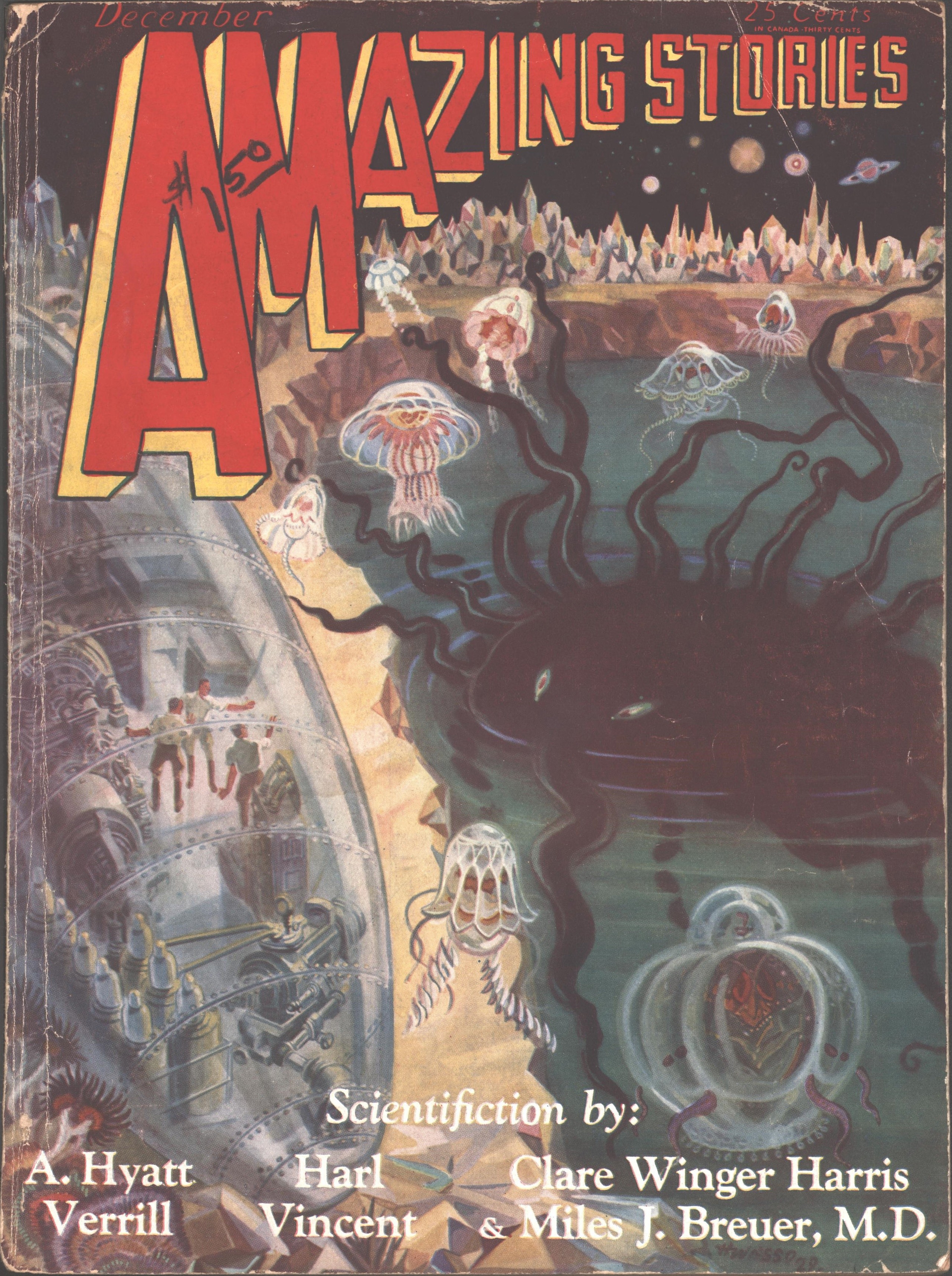 Image for Amazing Stories 1929 December.