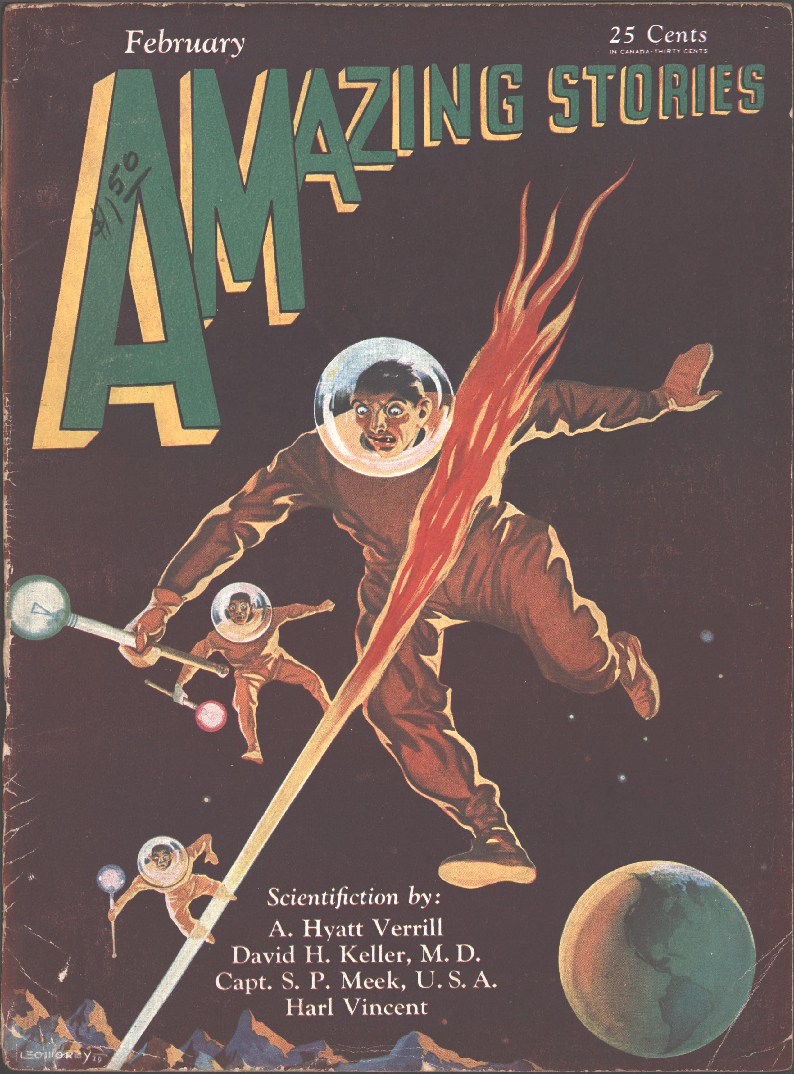 Image for Amazing Stories 1930 February.