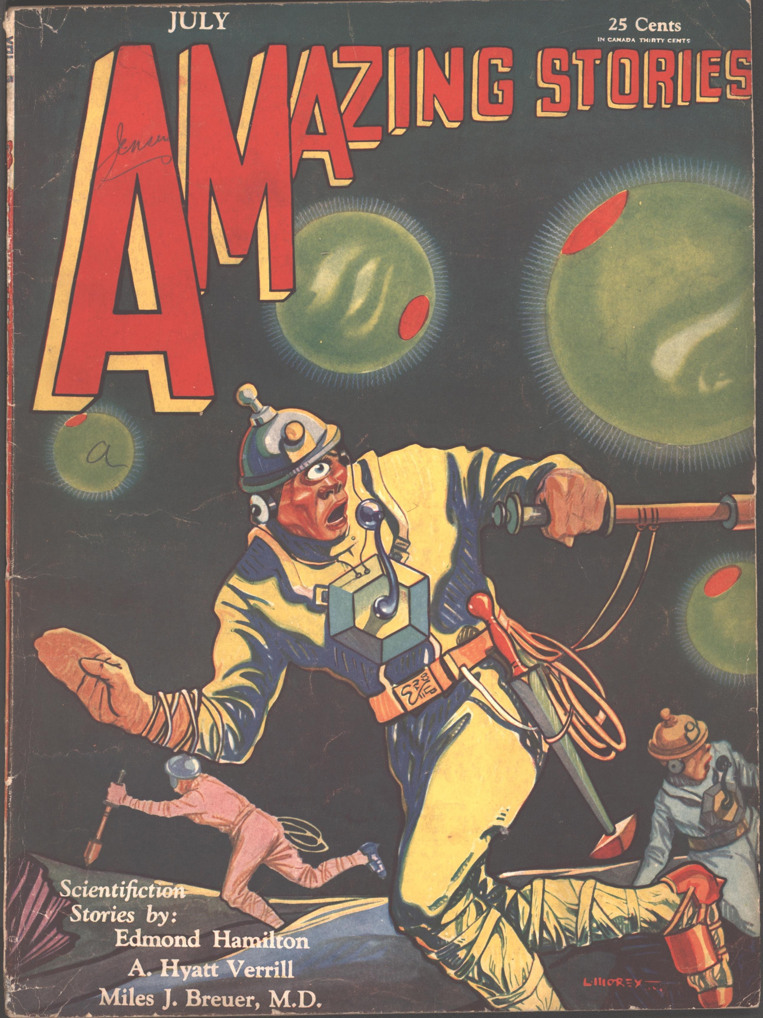 Image for Amazing Stories 1930 July.