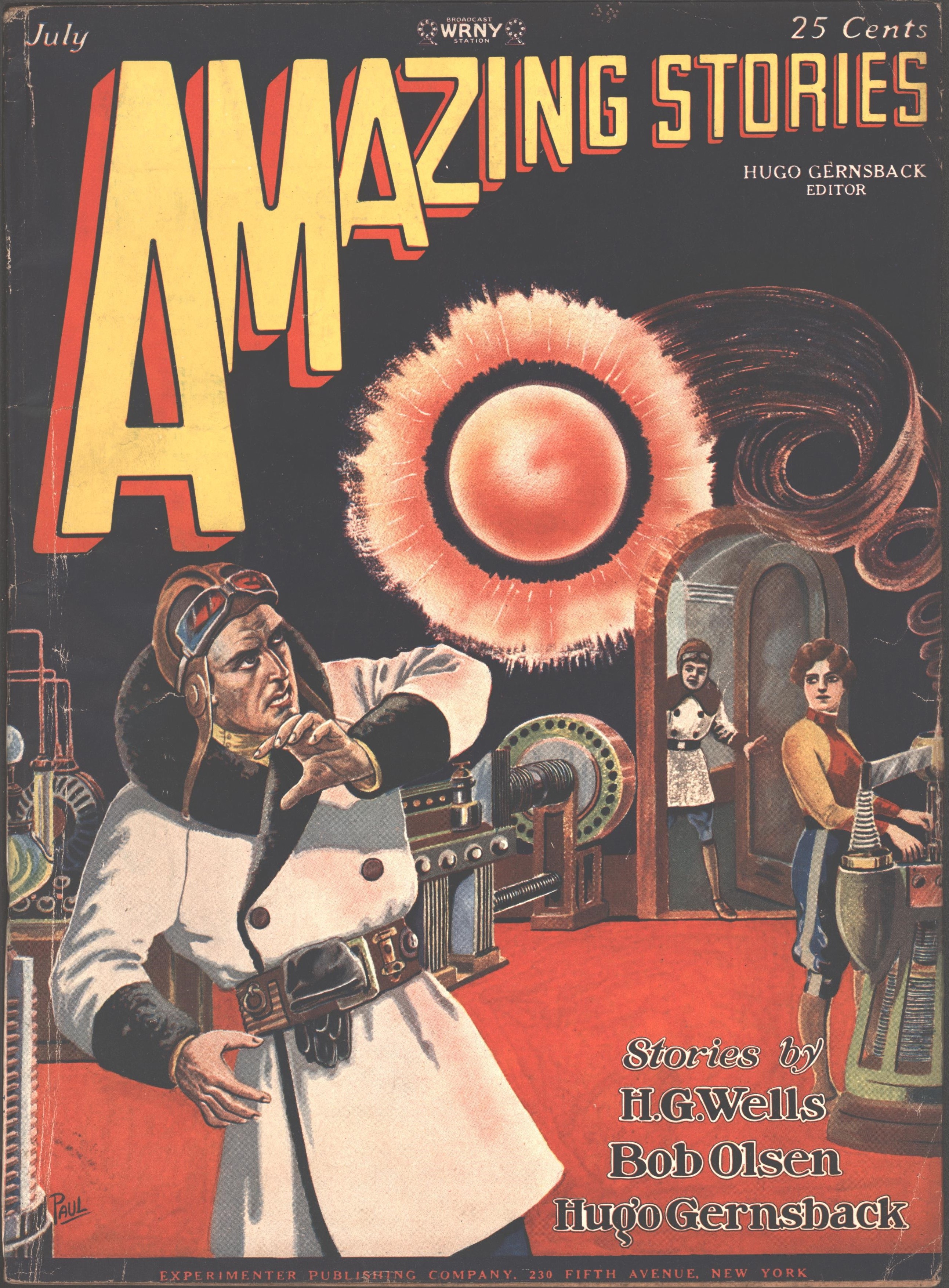 Image for Amazing Stories 1928 July.